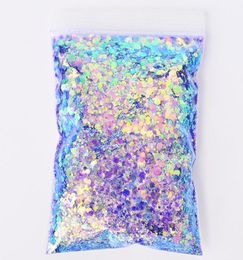 Nail Glitter 50GBag Holographic Mixed Hexagon Shape Chunky Sequins Sparkly Flakes Slices Manicure BodyEyeFace TCF23358460845