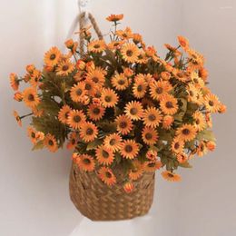 Decorative Flowers 1Pc Artificial Flower Fake Plants Simulation Bouquet Plastic 34cm For Wedding Party Outdoor Gardening Home Decor