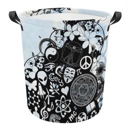 Laundry Bags Never Stop Learning Foldable Basket Hamper Dirty Clothes Storage Organizer Bucket Homehold Bag Uey333 Ue