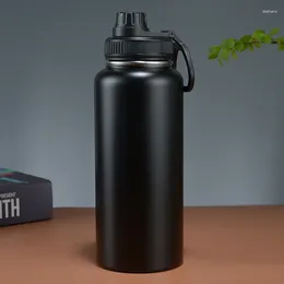 Water Bottles 1000mL Portable Sports Bottle Made Of Stainless Steel Material Vacuum Insulated Leak Proof Travel Cover 30oz