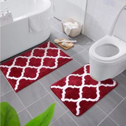 Bath Mats Bathroom Carpet Non-slip Mat For Toilet Door Absorbent Floor Household Everyday Items Entry American