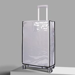 Full Transparent Luggage Protector Cover Thicken Suitcase PVC Rolling 240429