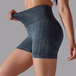 Women's Shorts Biker For Women High Waisted Tummy Control V Back Scrunch BuSeamless Workout Gym Yoga Athletic Running