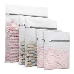 Laundry Bags Washing Bag Mesh Machine Zipper Storage High Clothes Fine Protect 5pcs Cleaning Household For Quality