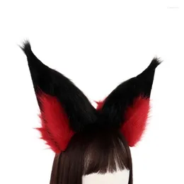 Party Supplies Plush Wolf Ear Headbands Halloween Performances For Animes Theme Gatherings Christmas Gift Girl