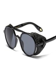 2019 Designer Steampunk Sunglasses For Men And Women Modern Fashion Punk Glasses Round Retro Gothic Shades Oculos De Sol4475358