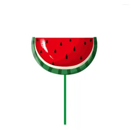 Decorative Figurines Hand Fan Plastic Personalized Cute Watermelon Shape Kids Children Favors Chopsticks Handle