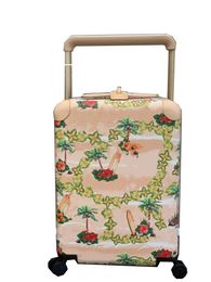 Designer women suitcase 20" carry on bag best quality rolling luggage travel suitcases