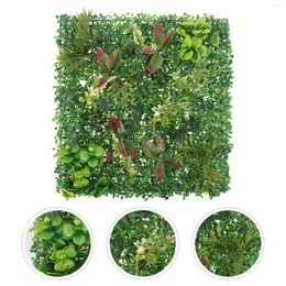 Decorative Flowers Plastic Fake Green Wall Plants Panels Walls Fence Backdrop Ldpe (high Pressure Polyethylene) Artificial Faux Outdoor