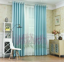 Curtain European Style Cotton And Linen Embroidered Curtains Cloth Plants Flowers For Living Dining Room Bedroom