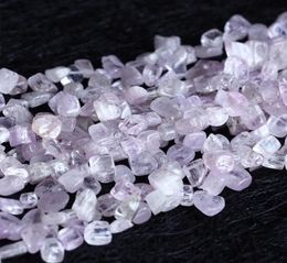 Discount Whole Natural Genuine Purple Pink Kunzite Spodumene Nugget Loose Beads Form 810mm Fit Jewellery 16quot 053451476980