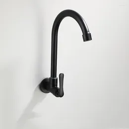 Kitchen Faucets Wall Mounted Basin Faucet Single Cold Water Tap Bathroom Sink Spigot Bibcocks Garden Spout Mop Pool