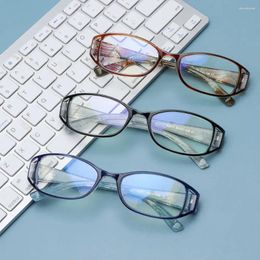 Sunglasses Fashion Flowers Pattern Anti-Blue Light Reading Glasses Women Urltra-Light Eye Protection Elegant Comfortable Eyeglasses