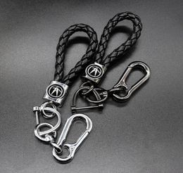 Auto Parts Metal 360 Degree Rotating Key Chain 3D Business Leather Braided Rope Keychain For Acuralogo Keychains4690244