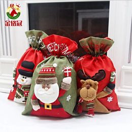 Storage Bags Christmas Decoration Large Size Santa Claus Gift Bag Cloth For Children