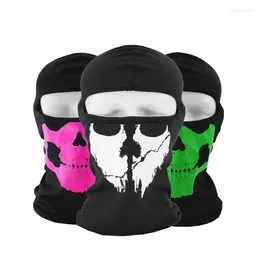 Bandanas Outdoor Skull Printed Headscarf Halloween Sports Men Women Turban Scarf Bicycle Neck Tube Face Mask Cycling Protection Bandana