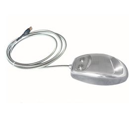 IP68 Industrial Waterproof Stainless Steel Metal Computer Mouse for Desktop