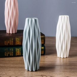 Vases Modern Flower Vase Decoration Nordic Style Home Arrangement Living Room Origami Plastic