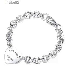 Designer Bracelet chains for 925 Sterling Silver Heart-shaped Pendant O-shaped Chain High Quality Luxury Brand Designer Jewelry Girlfriend Gift TDG3