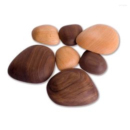 Hooks Seamless Walnut Wood Magnetic Holder For Organizing Keys And Small Metal Items Magnet With Adhesive Wall Decoration