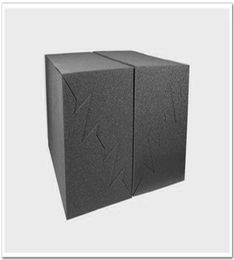 Black 4pcs 50x25x25cm Acoustic Foam Bass Trap Studio Soundproofing Corner Wall Used for Dampening and Absorbing low Frequency Soun8420290