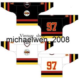 Vin Weng Go Cheap Customised 1982 83-1988 89 OHL Mens Womens Kids Home White Road Black Stiched Guelph Platers s Ontario Hockey League Jerseys