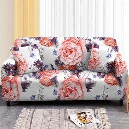 Chair Covers Flower Elastic Sofa Cover For Living Room Floral Bird Pattern Slipcover Sectional Couch Corner 1-4 Seat