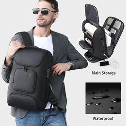 Backpack Laptop Business Men Anti-theft 15.6 In Office Work Bag Unisex Black Male Password Women Mochila