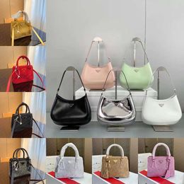 Luxury Tote Bag Fashionable Rhinestone Clutches Versatile Handbags for Women Cross Body Multi-Color Lined Zippered party black white