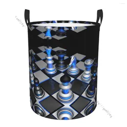 Laundry Bags Dirty Basket Foldable Organiser Chess Clothes Hamper Home Storage