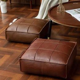 Chair Covers Moroccan Lazy Beanbag Sofa Leather Square Footstool Cover Cloth Lounger Couch Floor Seat Tatami Pouffe Ottoman Nordic Home