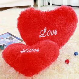 Pillow Love Heart Plush Super-Soft Velvet PP Cotton Decorative Throw For Couch Sofa Bed