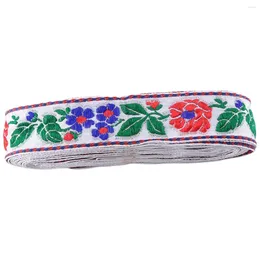 Decorative Figurines Floral Jacquard Ribbon Trim Sewing Woven Vintage Embroidered Lace Fabric For Decor Style A