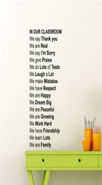 Classroom Rules Education Poster Gift Vinyl Sticker School Decor Home Decor Wall Decor living Modern Design Wall Sticker1773188