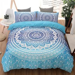 Bedding Sets Aggcual Bohemian King Size Set Luxury Mandala National Style Duvet Cover Double Bed Quilt Printed Textile Be41