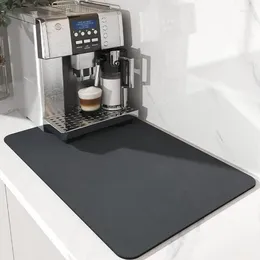 Table Mats Absorbent Anti-slip Coffee Dish Large Kitchen Draining Mat Drying Quick Dry Bathroom Drain Pad
