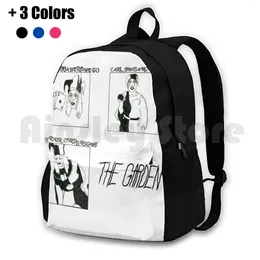 Backpack / The Garden Jesters Outdoor Hiking Waterproof Camping Travel Band Bands Indie Jester