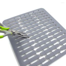 Table Mats Silicone Sink Mat Drain Kitchen Wash Basin Multi-functional Philtre Can Be Cut To Use Drying