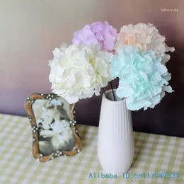 Decorative Flowers 6 PCS Beautiful Artificial Hydrangea Silk Home Wedding Decoration Gift F269