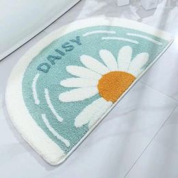 Carpets Daisy Bathroom And Toilet Door Absorbent Non-slip Floor Mats Door-to-door Bedroom Bedside Carpet