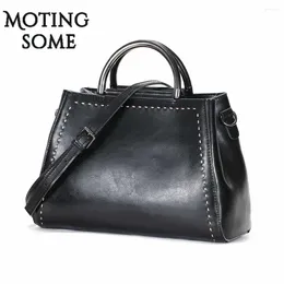 Shoulder Bags Fashion Genuine Leather Women Tote Bag Luxury Designer Cover Female Cowhide Large Shopper Pouch 2024