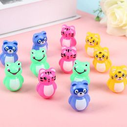 Party Favour 10/20Pcs Mini Tumbler Cute Kids Puzzle Toys Cartoon Animal Frog Tiger Kitten Birthday Gift Giveaway Pinata Filler Funny Prize