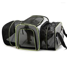 Cat Carriers Pet Carrier Bag Expandable Soft Dog Sling Backpack Breathable Nest Travel Shoulder Carrying Bags