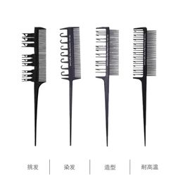 2024 Wanmei Spot Dye Baked Oil Dye Comb Styling Comb Barber Shop Hair Gallery Dye Set Spot Dye Four Piece Set Hair Toolsfor Barber Styling Tools