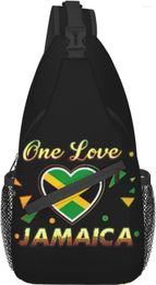 Backpack Jamaica Flag Sling Bag Crossbody Shoulder Chest Jamaican Travel Hiking Daypack For Women Men