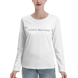 Women's Polos Lehman Brothers Long Sleeve T-Shirts Funny T Shirt Animal Print For Girls Customised Shirts Women