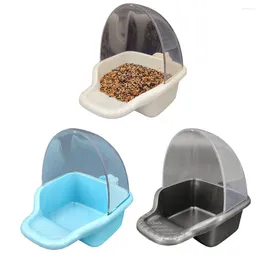Other Bird Supplies Feeder Parrot Birds Removable Hanging Water Bowl Parakeet Automatic Box Pet Cage Plastic Food Container Supply