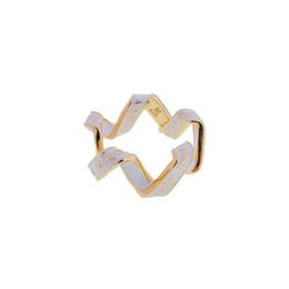 Designer High version Westwoods luxurious and personalized with a sense of luxury. Folding Ribbon Ring Nail 5409
