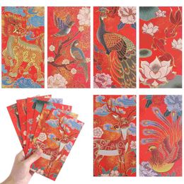 Gift Wrap 6/12pcs Red Envelope Hong Bao Chinese Year Money Spring Festival Wedding Re