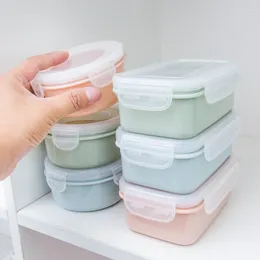 Storage Bottles Round Mini Fridge Fresh Lunch Kitchen Plastic Food Sorting Box
